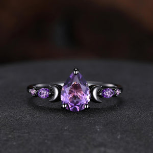 kite amethyst couple ring sets tungsten ring his and hers wedding band promise ring - anerjuly