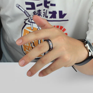 Tungsten Ring Mechanical Gear Punk Carbon Fiber Industrial Band - anerjuly